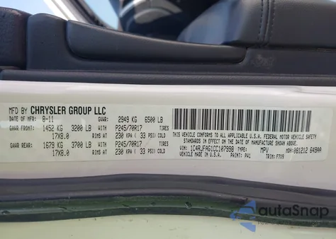 2012 Jeep Grand Cherokee Laredo из США, поврежденный, VIN 1C4RJFAG1CC107998